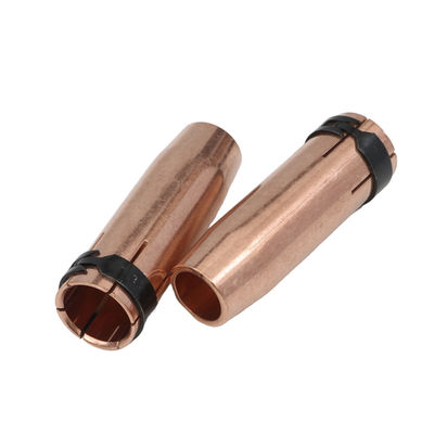Nozzle de soudage à gaz MIG MAG refroidi à l'air avec pointe de contact du diffuseur de gaz Longueur de 75,96 mm