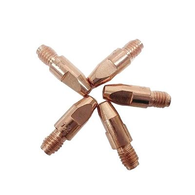 Pointe de contact de la torche MIG métallique pour les consommables de soudage de matériaux CRZR UPPERWELD M6 28 mm