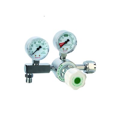 Pression maximale d'entrée 4000 Psi régulateur de bouteille d'oxygène médical de haute précision de débit CGA540