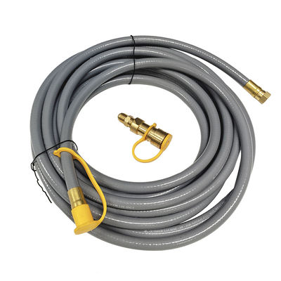 Tuyau de gaz naturel en acier inoxydable de 12 pieds 1/2 pouces pour le chauffage de patio de barbecue