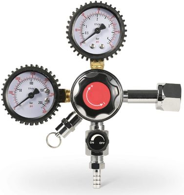 110V/220V régulateur de fût de bière à double étage CO2 avec soupape de pression de sécurité et performances
