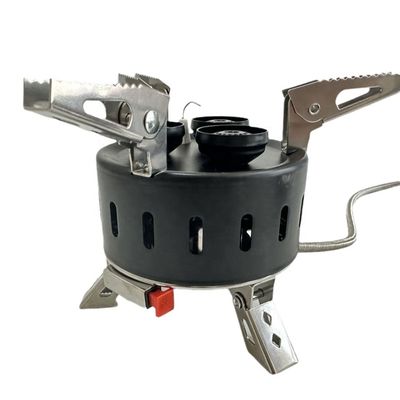 Poêle à gaz pour barbecue en plein air avec trois têtes de pulvérisation Mini brûleur de camping pliable portable