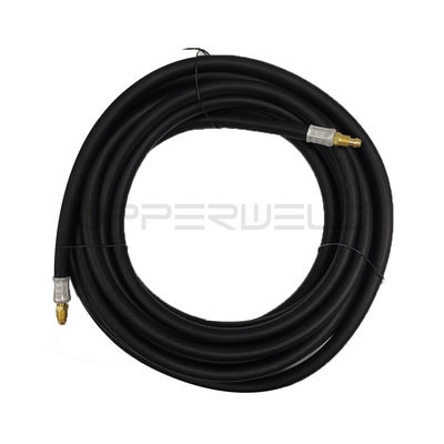 Cable d'alimentation tuyau en caoutchouc refroidi à l'air consommables de soudage TIG pour WP17 Torche en noir