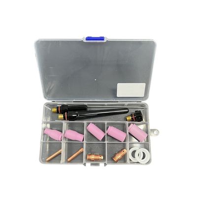 Accessoires de torches de soudage rose 16PCS TIG pour les buses en céramique de longue durée de la série 13N