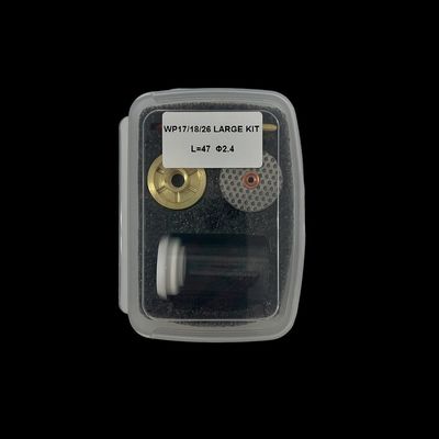 WP-17/18/26 TIG Soudage Torche Pièces détachées Grand kit de buse de quartz et adaptateur de collier