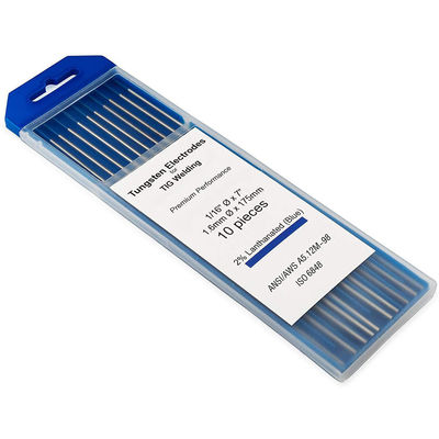 2% Lanthanated TIG 1/16 3/32 1/8 pouce x 7 10 Pack WC20 BLUE électrodes de tungstène soudés