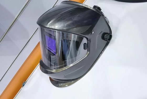Casque de soudage auto-assombrissant avec torche de soudage et lentille 4C hémisphérique légère