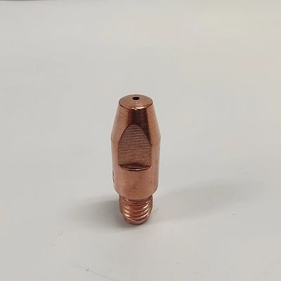 28 mm de longueur M6 CRZR Matériau MIG Pointe de contact de la torche pour la conception de consommables de soudage