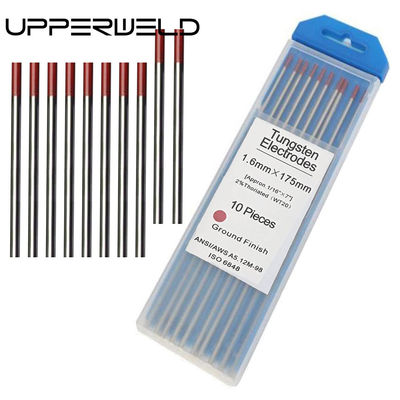 Couleur rouge 2% Thoriated 3/32&quot; x 7&quot; WT20 TIG soudage électrodes de tungstène tiges de tungstène