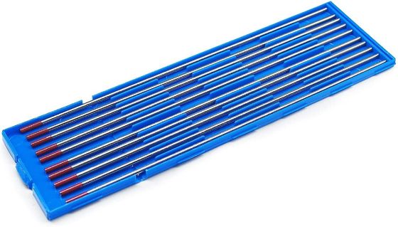 WT20 électrodes de tungstène de 1,6 mm pour soudage TIG Tête rouge Performance thoriée à 2%