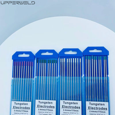 WT20 électrodes de tungstène de 1,6 mm pour soudage TIG Tête rouge Performance thoriée à 2%