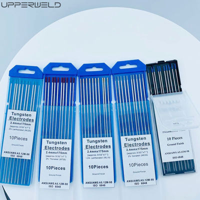 WT20 électrodes de tungstène de 1,6 mm pour soudage TIG Tête rouge Performance thoriée à 2%