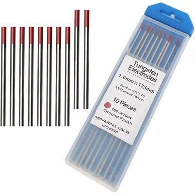 1/8&quot; 3/32&quot; 2% d'or lanthané WL15 électrode de tungstène pour le soudage STIG 10-pack