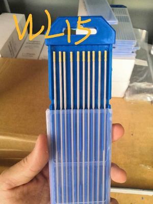 1/8&quot; 3/32&quot; 2% d'or lanthané WL15 électrode de tungstène pour le soudage STIG 10-pack