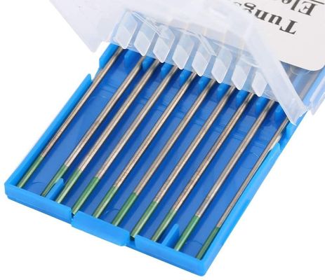 175 mm 1,6 mm Lanthané vert pur Tungstène Tig électrode de soudage 10 pièces