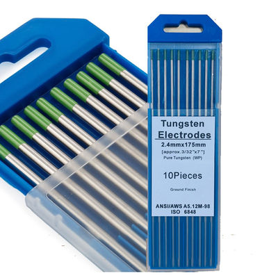 175 mm 1,6 mm Lanthané vert pur Tungstène Tig électrode de soudage 10 pièces