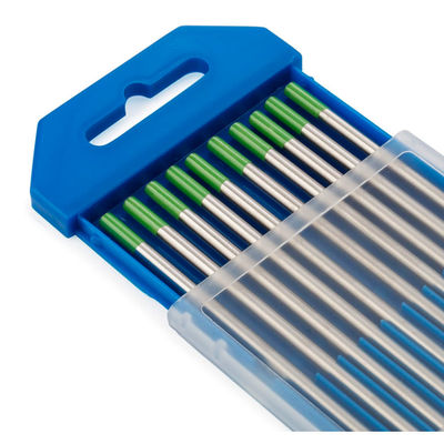 175 mm 1,6 mm Lanthané vert pur Tungstène Tig électrode de soudage 10 pièces