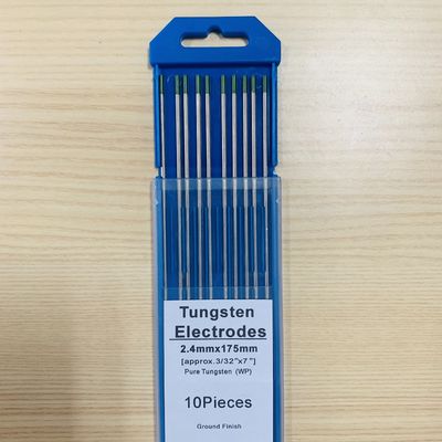 175 mm 1,6 mm Lanthané vert pur Tungstène Tig électrode de soudage 10 pièces