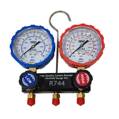 R744 Ensemble de jauges à accouplement rapide pour véhicules à courant alternatif pour montage universel de véhicules