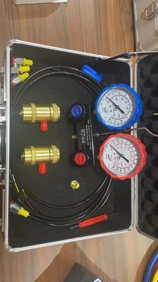 R744 Ensemble de jauges à accouplement rapide pour véhicules à courant alternatif pour montage universel de véhicules