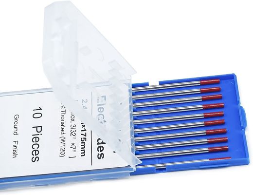 Électrodes de tungstène thoriées rouge à 2% pour soudage TIG