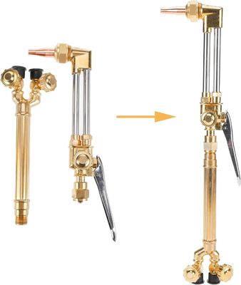 Kit polyvalent de soudage et de coupe d'oxygène acétylène à gaz torche avec buse de coupe