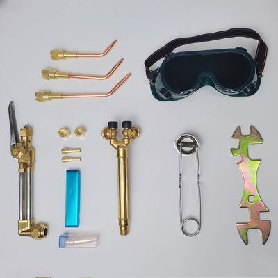 Kit polyvalent de soudage et de coupe d'oxygène acétylène à gaz torche avec buse de coupe