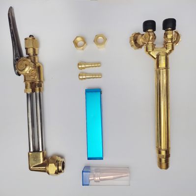 Kit polyvalent de soudage et de coupe d'oxygène acétylène à gaz torche avec buse de coupe