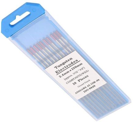 TIG Consommables de soudage WES électrodes de tungstène violet composite tungstène 2,4 mm*150 mm