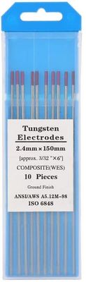TIG Consommables de soudage WES électrodes de tungstène violet composite tungstène 2,4 mm*150 mm