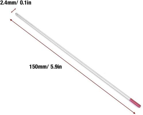 TIG Consommables de soudage WES électrodes de tungstène violet composite tungstène 2,4 mm*150 mm
