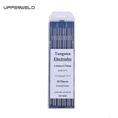 2.4mm*175mm BLUE TUNGSTEN électrodes 10 paquets pour le soudage TIG à courant continu / courant alternatif