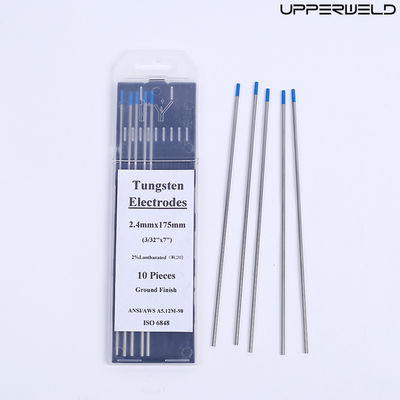 2.4mm*175mm BLUE TUNGSTEN électrodes 10 paquets pour le soudage TIG à courant continu / courant alternatif