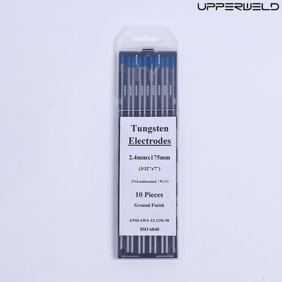 2.4mm*175mm BLUE TUNGSTEN électrodes 10 paquets pour le soudage TIG à courant continu / courant alternatif
