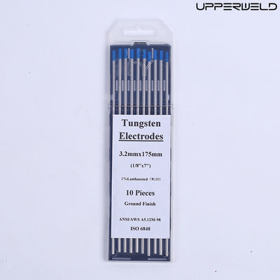 Courant de fonctionnement CC/AC WL20 2,4 mm*175 mm Électrodes de tungstène bleu pour soudage TIG
