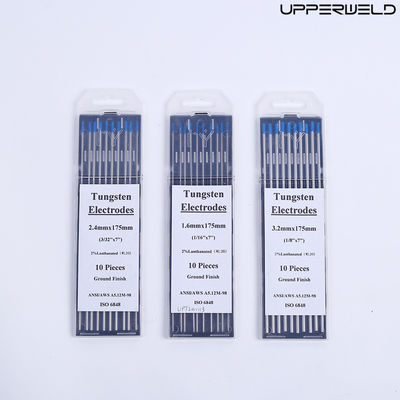 Courant de fonctionnement CC/AC WL20 2,4 mm*175 mm Électrodes de tungstène bleu pour soudage TIG