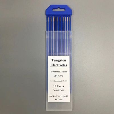 Électrodes de tungstène WL15 1,5% Lanthanated Gold Head 1,6 mm Pour les consommables de soudage TIG
