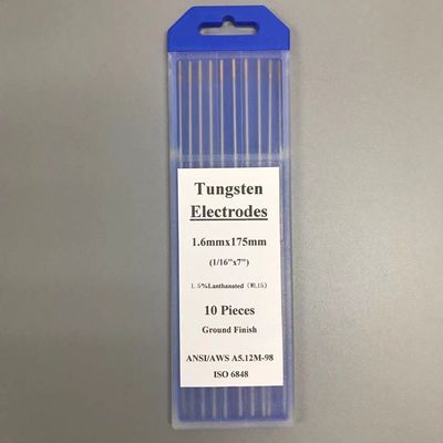 Électrodes de tungstène WL15 1,5% Lanthanated Gold Head 1,6 mm Pour les consommables de soudage TIG