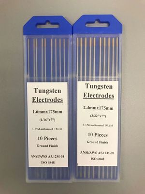 Électrodes de tungstène WL15 1,5% Lanthanated Gold Head 1,6 mm Pour les consommables de soudage TIG