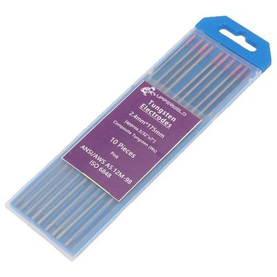 175 mm 1/8" électrode rose tungstène pour WP17/18/26 TIG Torche soudage outil d'accessoire