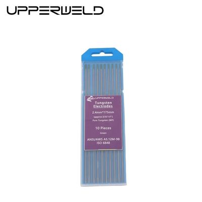 Support OEM UPPERWELD WP TIG soudage électrodes de tungstène 10-Pack 175 150 mm 2,4 mm 3/32 pouces