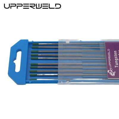 Support OEM UPPERWELD WP TIG soudage électrodes de tungstène 10-Pack 175 150 mm 2,4 mm 3/32 pouces