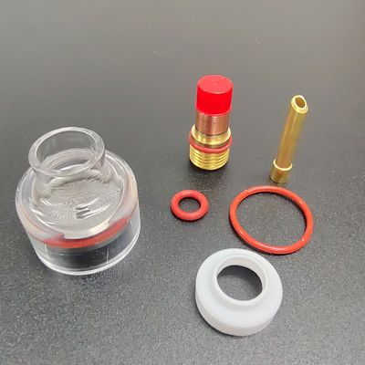 WP-17/18/26 Champagne 3.2 mm Tig Nozzle Grand Kit avec adaptateur pour le quartz de soudage TIG