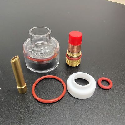 WP-17/18/26 Champagne 3.2 mm Tig Nozzle Grand Kit avec adaptateur pour le quartz de soudage TIG