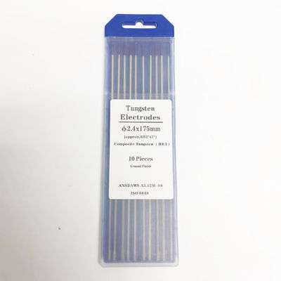 Solution de soudage électrodes de tungstène WE3 composite violet 3/32 x 7 pour soudage CC/CA