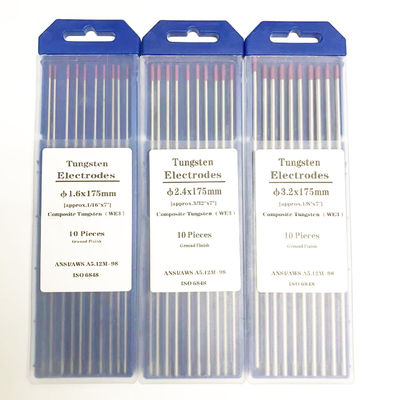 Solution de soudage électrodes de tungstène WE3 composite violet 3/32 x 7 pour soudage CC/CA