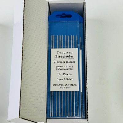 Accès pour soudage TIG WC20 Barres de tungstène à pointe grise avec courant de fonctionnement CC/AC