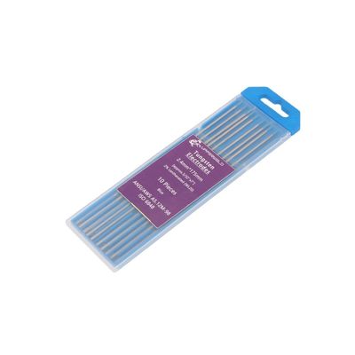 Électrode de tungstène WL20 bleue supérieure pour soudage par tiges en acier au carbone, en acier inoxydable et en nickel