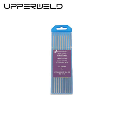 Électrode de tungstène WL20 bleue supérieure pour soudage par tiges en acier au carbone, en acier inoxydable et en nickel