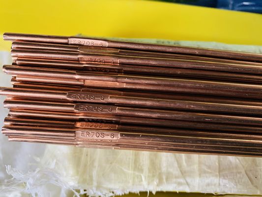 1.6mm*1000mm ER70S-2 Barres de soudage de fil de soudage de cuivre pour joints